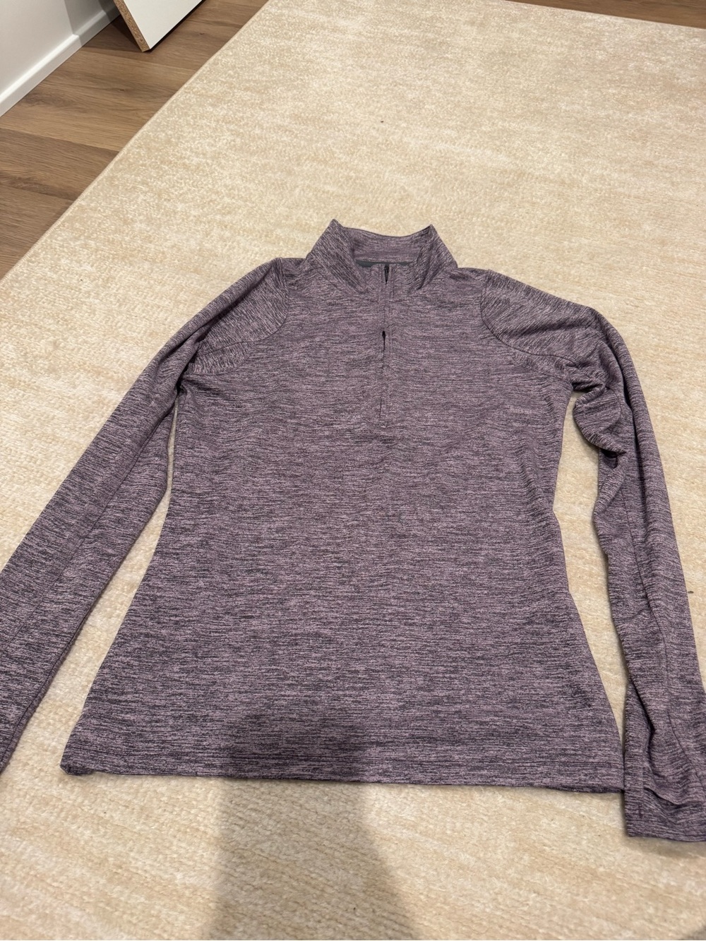 Under Armour Heathered Purple Quarter-Zip Pullover